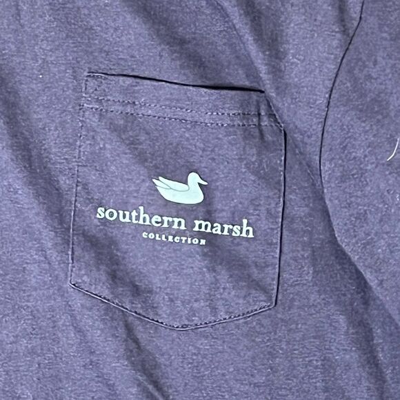 Southern marsh pocket tshirt long sleeve duck print size M - Picture 2 of 5